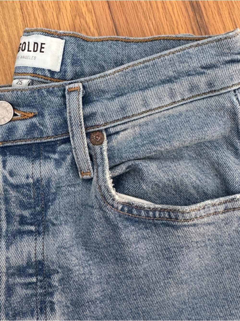 AGOLDE Riley High Rise Straight Crop Jeans 25 - Picture 10 of 14